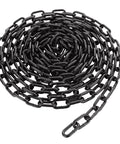 ✝️ 1/5'' x 26.2Ft Long Black Chain Link Heavy Duty Porch Swing Chain, Carbon Steel Coil Chain for Hanging, Pet Chain, Fence, Security Lock Chain