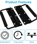3 Pack Spring Loaded Chest Handles 4.9 Inch Heavy Duty Surface Mount Stainless Steel With Rubber Grip Folding Handle product features