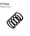 10 Pack Black Compression Springs, 1.2mm Wire, 12mm Outer Diameter, 15mm Free Length, Spring Steel Build, Durable, Heat And Wear Resistant