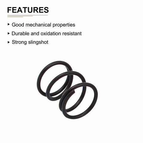 Features of 20 Pack Black Compression Springs For Machinery, 1.2mm Wire Dia, 13x15mm Outer Diameter, showing durability and strength