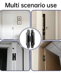 Hidden Door Hinge Kit For Concealed Doors 6 Inch 180 Degree Swing Zinc Alloy 3 Way Adjustable Butt Silent Hinges Black Pack Of 2 By Zeyuansen For Seamless Invisible Door Integration And Easy Install