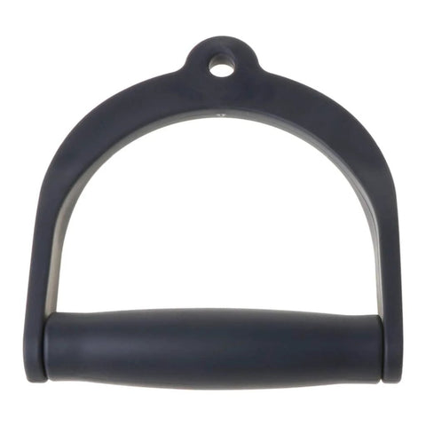 Wide Design Pull Rope Handle Grip for Cable Machines and Rope Training showing front view of heavy duty D-handle with ergonomic anti-slip grip.
