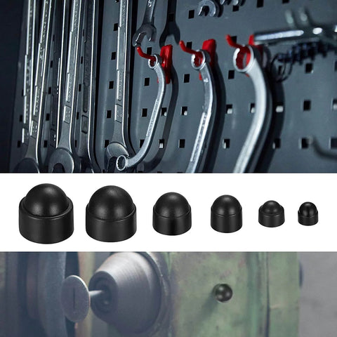 145 Piece Set Plastic Screw Cap Covers For Hex Bolts Dome Style Fits M4 To M12 in Use