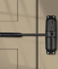 Safety Spring Door Closers, Adjustable Closing Hinge, Automatic Stopper Fire Rated, Convert Hinged Doors to Self Closing - Black