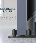 Sliding Barn Door Bottom Floor Guide,Ball Bearings Adjustable Stay Roller,Wall Mount System,Flush Flat Bottom Design in use