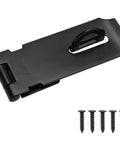 3 Inch Stainless Steel Heavy Duty Door Hasp Latch With Screws For Personal Privacy And Security Protection, Rust Resistant 304 Stainless Steel Padlock Latch Designed For Outdoor Use And Long Lasting Durability shown with included screws
