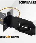 3 Inch Stainless Steel Heavy Duty Door Hasp Latch With Screws For Personal Privacy And Security Protection, Rust Resistant 304 Stainless Steel Padlock Latch Designed For Outdoor Use And Long Lasting Durability shown at a 300-degree rotation angle