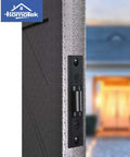 Close-up of 2 Pack Heavy Duty Door Roller Catch With Strike Plate, Silent Drive In Ball Catch, installed on a commercial door.