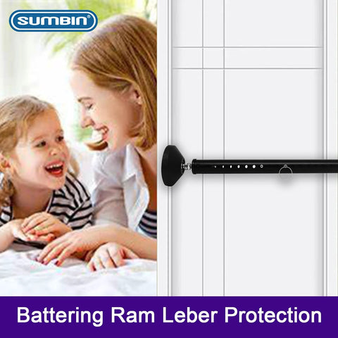 Three Pack Sliding Door Security Bar Set With 17-50 Inch Adjustable Range For Patio And Interior Doors Two In One Door Stopper And Lock Bar Heavy Duty Iron Construction With Rubber Tips Black