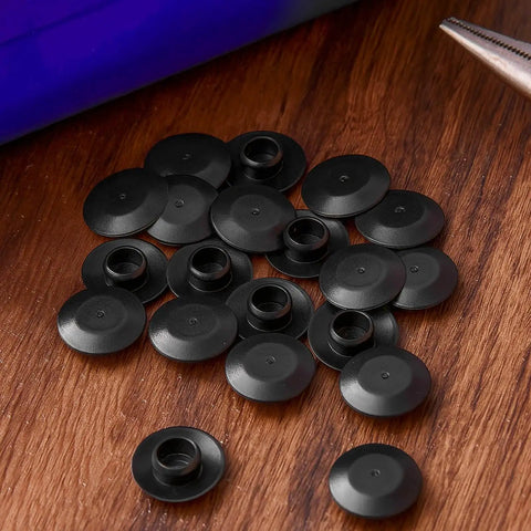 20 Piece Adjustable Door Threshold Screw Covers Black To Conceal Screw Holes And Heads On Most Standard Thresholds Easy Install Durable Wear Resistant Sill Cap Plugs For A Clean Sleek Entryway
