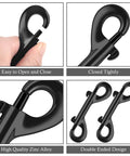 3.5 Inch Double Ended Snap Hooks 110 Lbs Load Zinc Alloy Heavy Duty Bolt Snap Clips Double Sided Design multiple views