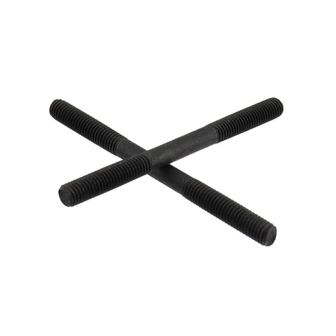 Double Ended Stud Bolts 304 Stainless Steel Threaded Rod M8x100mm Black 10 Pcs, showing crossed bolts on white background