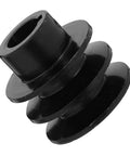 Close-up of Sturdy Type Double Slot Pulley Gas Engine Groove V-belt Sheave Replacement Belt Pulley Wheel