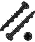Pan Head Drywall Anchors One And One Quarter Inch Black Anti-Rust Coated Bolt Anchors For Hollow Walls 100 Pack heavy duty