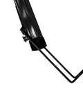 Side view of black 11FT Drywall Lift Panel Hoist Jack Lifter with telescopic arm, part of 150LBS Heavy Duty Sheetrock Lift, visible lockable component