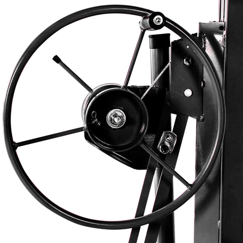 Close-up of wheel mechanism on ✝️ 11FT Drywall Lift Panel Hoist Jack Lifter, 150LBS Heavy Duty Sheetrock Lift, Black.