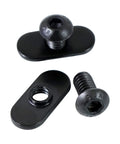 Centered Slide In Economy T Nut For T Slot Track With 1/4-20 By 1/2 Inch Bolt, 20 Pack, For 10 Series Aluminum Extrusion, Black Finish