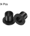 Flanged Nylon Sleeve Bearings 24 Pack ID 8mm OD 10.6mm Length 12mm Flange Diameter 16mm Flange Thickness 1.5mm Black Self Lubricating Bushings