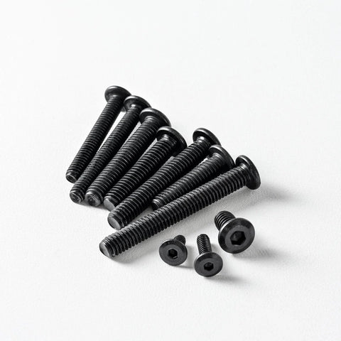 Quarter Twenty Flat Head Hex Socket Cap Screws Bolts Three Quarter Inch Black Oxide 304 Stainless Steel Pack of 40.