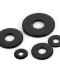 50 Pcs 1/4 Inch Stainless Flat Washers 0.69 Inch Outer Diameter Black Coated 304 Stainless Steel For Screws And Bolts