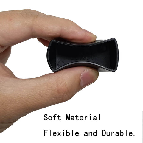 Durable PVC end caps fit 13/16 and 7/8 inch tall strut channels, showing flexible black PVC material in use.