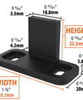 Sliding Barn Door Floor Guides Black 4 Pack Bottom Track Guides For All Sliding Doors Including Bypass And Pocket Doors