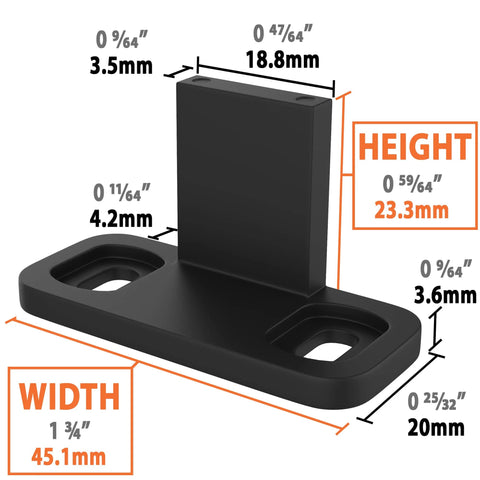 Sliding Barn Door Floor Guides Black 4 Pack Bottom Track Guides For All Sliding Doors Including Bypass And Pocket Doors