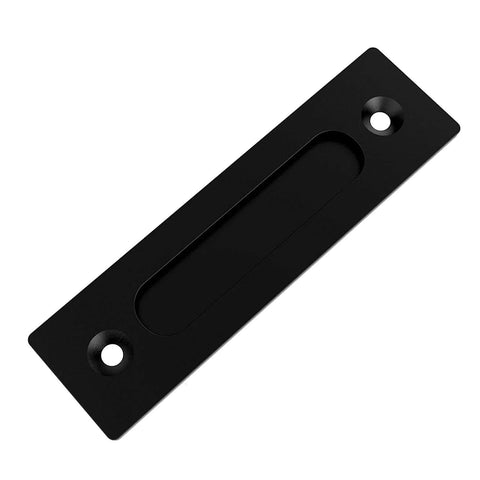 2 Pack Modern 9.5 Inch Sliding Barn Door Pull Handle With Flush Hardware Set Rustic Black Powder Coated Finish Anti Rust Heavy Duty