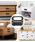 Six Pack 3 Inch Flush Pull Ring Handles With Screws Hidden Recessed Sliding Door Pulls For Cabinets Kitchens And Furniture