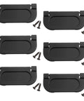 Six Pack 3 Inch Flush Pull Ring Handles With Screws Hidden Recessed Sliding Door Pulls for Cabinets Kitchens and Furniture