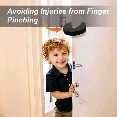 Eight Piece Foam Door Stopper And Pinch Guard Set For Kidproof And Pet Safety Easy Install Baby Proofing Door Protectors