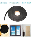 Seal Foam Tape,1/2 Inch W x 1/8 Inch T Weather Stripping for Door and Window,High Density Single Sided Closed Cell Door Insulation Weather Strip