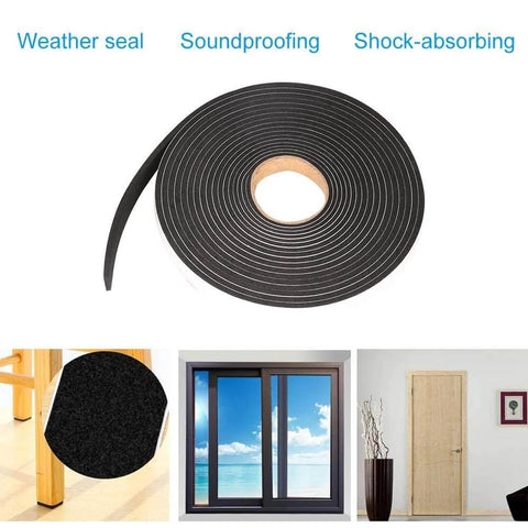 Seal Foam Tape,1/2 Inch W x 1/8 Inch T Weather Stripping for Door and Window,High Density Single Sided Closed Cell Door Insulation Weather Strip