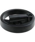 Foldable Aluminum Alloy And Bakelite Handwheel With Rotating Handle For Metal Lathe 4.92 Inch Diameter Durable Black Accessory