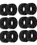 16 Pack Foosball Rubber Bumpers And Rod Protectors For Standard Tables, black durable accessories for home and game room setup
