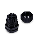 Waterproof Multi Hole Nylon Cable Glands For Electrical Enclosures With Four Holes 3 Pack 1 Inch Black IP67 Sealed Glands