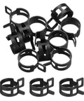 10 Pcs Fuel Line Clamps Spring Band Hose Clamps Half Inch 20mm Silicone Air Tube Vacuum Hose Water Pipe Low Pressure Kit
