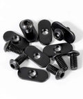 Centered Slide In Economy T Nut For T Slot Track With 1/4-20 By 1/2 Inch Bolt, 20 Pack, For 10 Series Aluminum Extrusion, Black Finish