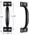 Beefy Gate Hardware Kit With Self Locking Gate Latch And Two 6 Inch T Hinges And One Six Point Five Inch Gate Handle black steel