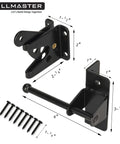 Self Locking Gravity Gate Latch For Wood Fences And Metal Gates Built Tough Heavy Duty Privacy Door Latch dimensions and screws