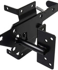 Heavy Duty Gate Latch For Wooden Fences Post Mount Automatic Gravity Lever Self Locking Gate Hardware For Wood And Vinyl Fence Gates Black Steel Finish