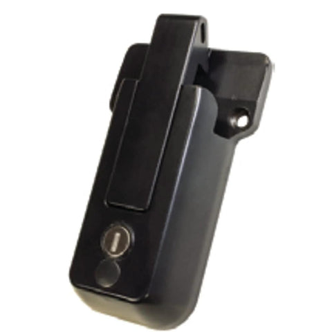 Upgrade your old style hasp latch with a rugged Black Global Bar PRO Cambar Latch, featuring stainless steel interior components, a UV resistant powder coat, and keying to Global Link codes G301–G390 for secure, weatherproof durability.