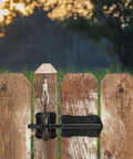 Heavy Duty Gate Latch with Gravity Lever Self Locking Wire Operated Release for wooden fence.