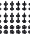 12 Sets Black Gun Holster Screws and Anti-Slip 3 Prong T Nuts Kit for Safariland QLS System 8-32 UNC X 5/16 and 3/8