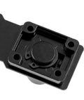 Close-up of Two Pack 2.5 Inch Hasp Lock With Keys Flat Black Stainless Steel Cabinet Latch with Concealed Screws