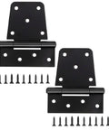3-1/2" Heavy Duty Gate Hinges, 2 Pack Black Iron Shed Door Hinges with 36PCS Screws, heavy duty T hinges for barn wood fence gates