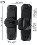 Upgrade heavy duty flip door latch that adapts from 90 to 180 degrees, delivering secure, rust resistant operation, thicker design.