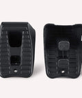 Garage Ready Automotive Wheel Chocks 2 Pack For Secure Vehicle Parking In Home Garages Heavy Duty Black Wheel Stabilizers