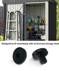 20 Pack Replacement Bolts For Suncast And Craftsman Resin Storage Sheds Three Eighths Inch Hex Screws Black Compatible with Suncast