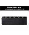Black stand for FriHobby 1/4" Drivers Hex Driver Bit Set with six slots, humanized design for easy organization